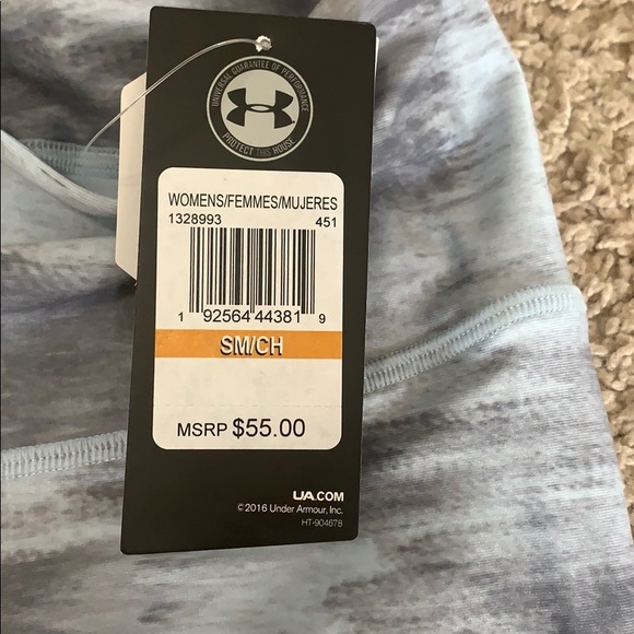 NWT Under Armour mesh ankle cropped leggings - Picture 3 of 5